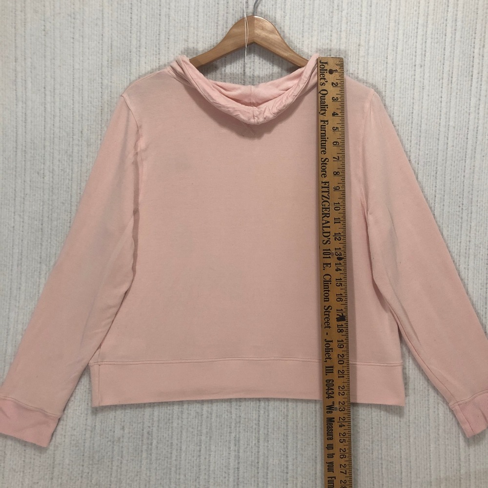 Tommy Hilfiger Sport Womens Pink Cowl Neck Pullover Sweatshirt L Long Sleeve - Picture 8 of 9